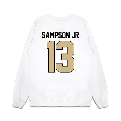 Purdue - NCAA Football : Ricky Sampson Jr - Vintage Helmet Premium Crewneck Sweatshirt-1