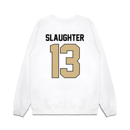 Purdue - NCAA Football : John Slaughter - Vintage Helmet Premium Crewneck Sweatshirt-1