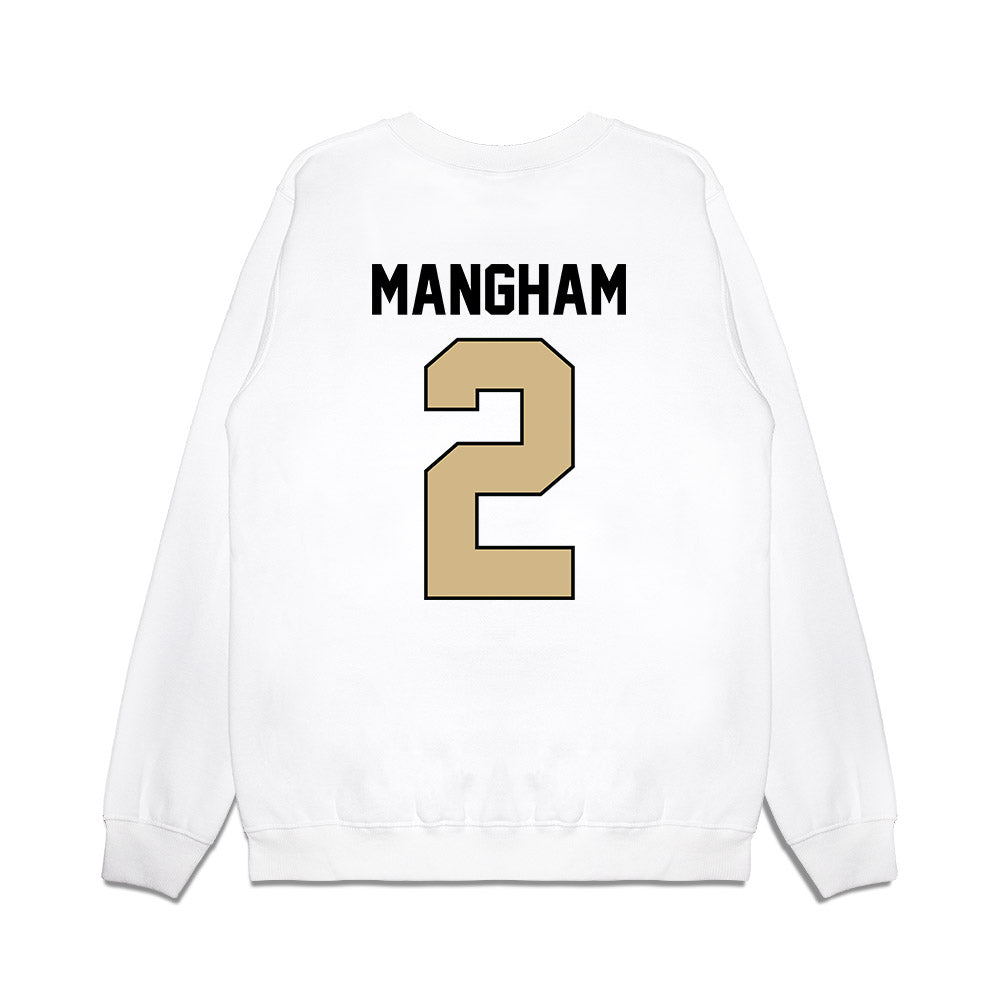 Purdue - NCAA Football : Jaden Mangham - Vintage Helmet Premium Crewneck Sweatshirt-1