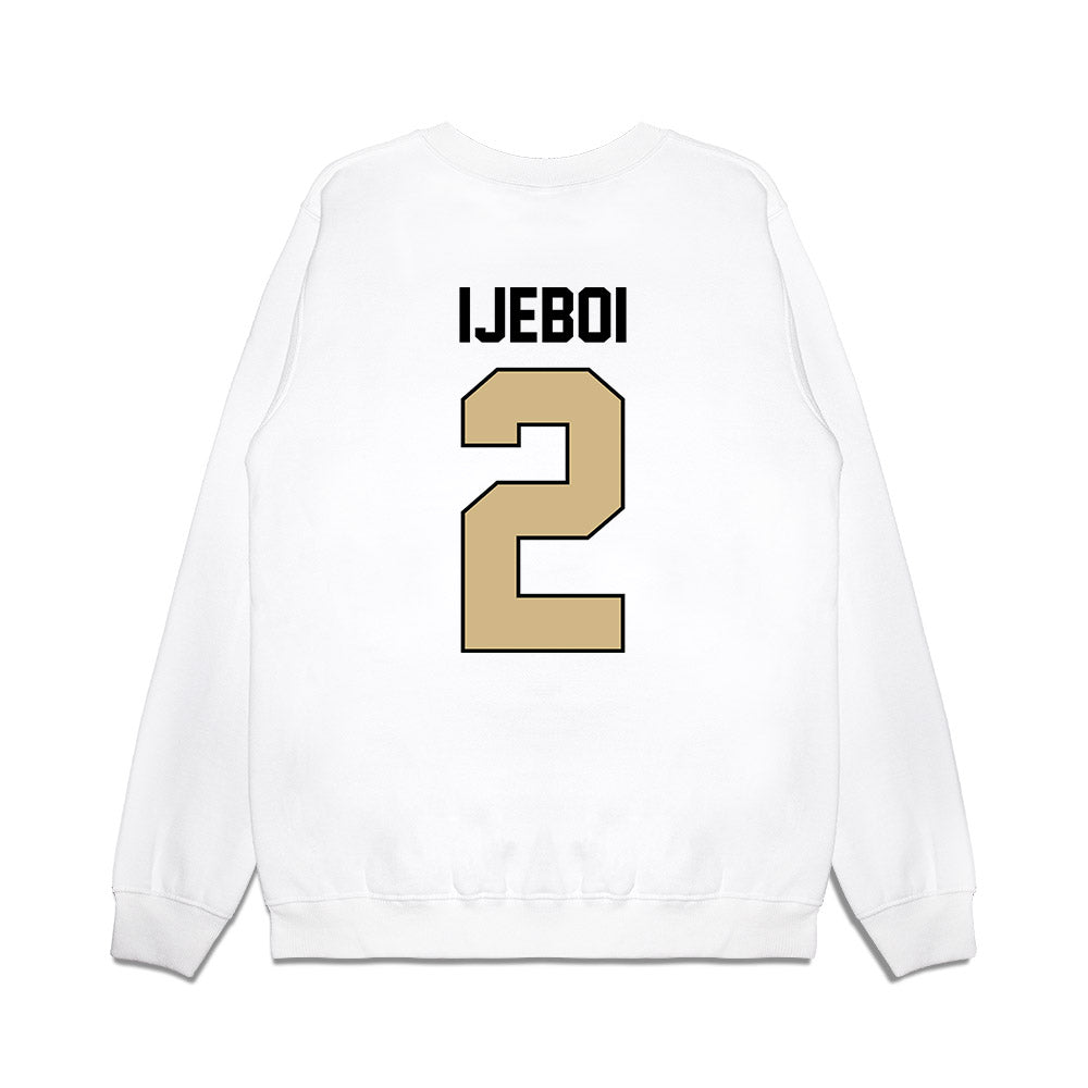 Purdue - NCAA Football : Fame Ijeboi - Vintage Helmet Premium Crewneck Sweatshirt-1