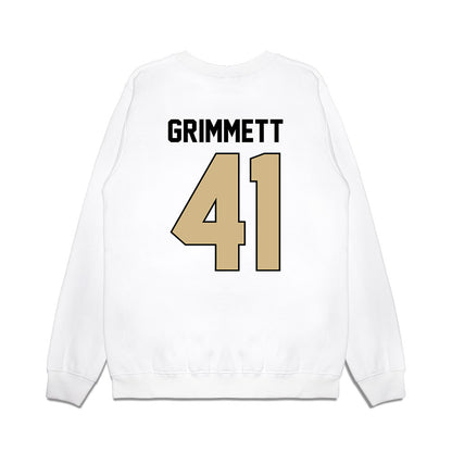 Purdue - NCAA Football : Jon Grimmett - Vintage Helmet Premium Crewneck Sweatshirt-1