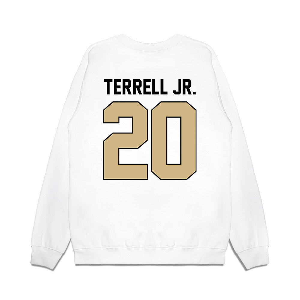 Purdue - NCAA Football : Travis Terrell Jr. - Vintage Helmet Premium Crewneck Sweatshirt-1