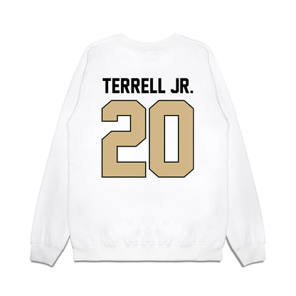 Purdue - NCAA Football : Travis Terrell Jr. - Vintage Helmet Premium Crewneck Sweatshirt-1