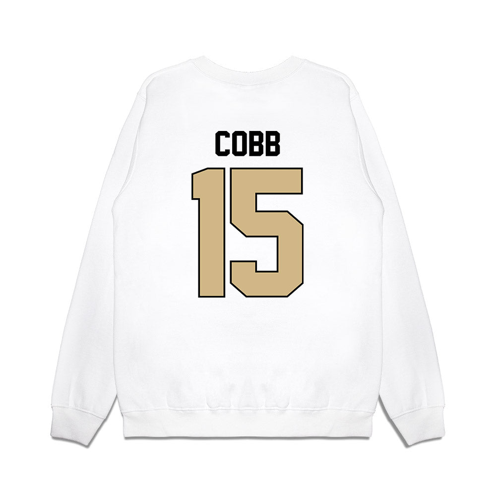 Purdue - NCAA Football : Vinaz Cobb - Vintage Helmet Premium Crewneck Sweatshirt-1