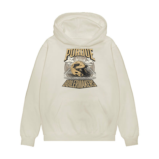 Purdue - NCAA Football : Marc Nave Jr. - Vintage Helmet Premium Hooded Sweatshirt-0