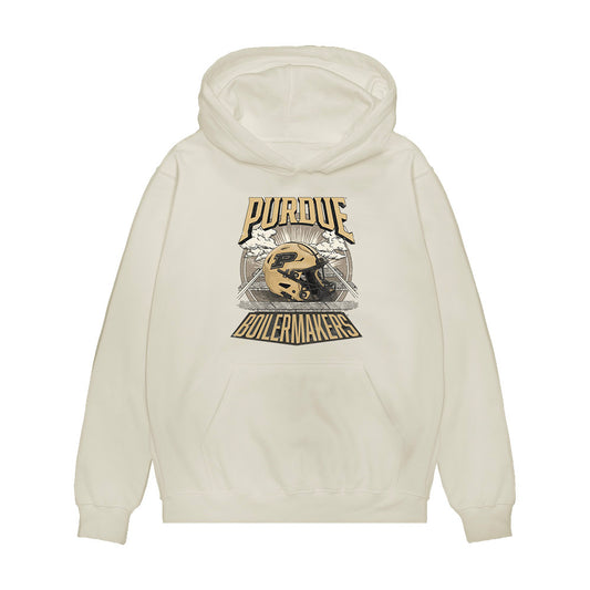 Purdue - NCAA Football : Raderrion Daniels - Vintage Helmet Premium Hooded Sweatshirt-0