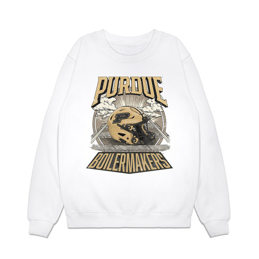 Purdue - NCAA Football : Charles Correa - Vintage Helmet Premium Crewneck Sweatshirt-0