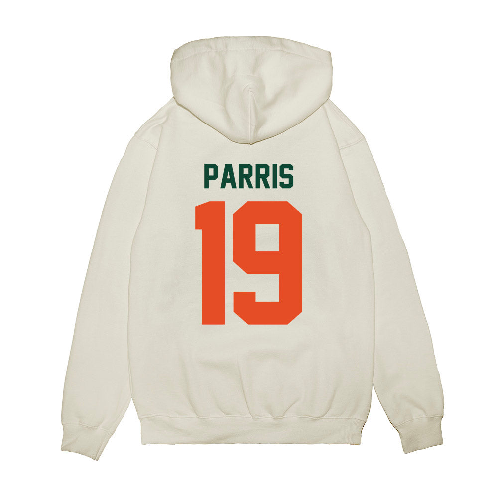 Miami - NCAA Football : Milan Parris - Vintage Helmet Premium Hooded Sweatshirt-1