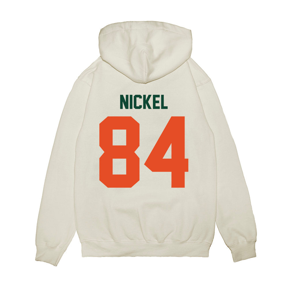 Miami - NCAA Football : Jack Nickel - Vintage Helmet Premium Hooded Sweatshirt-1