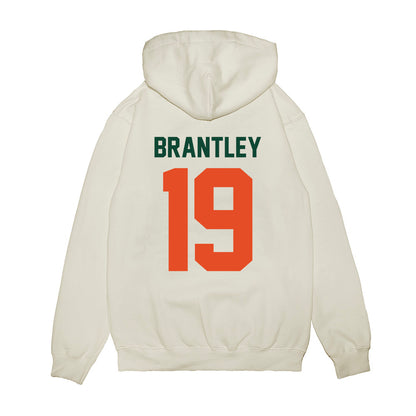 Miami - NCAA Football : Charles "Chuck" Brantley - Vintage Helmet Premium Hooded Sweatshirt-1