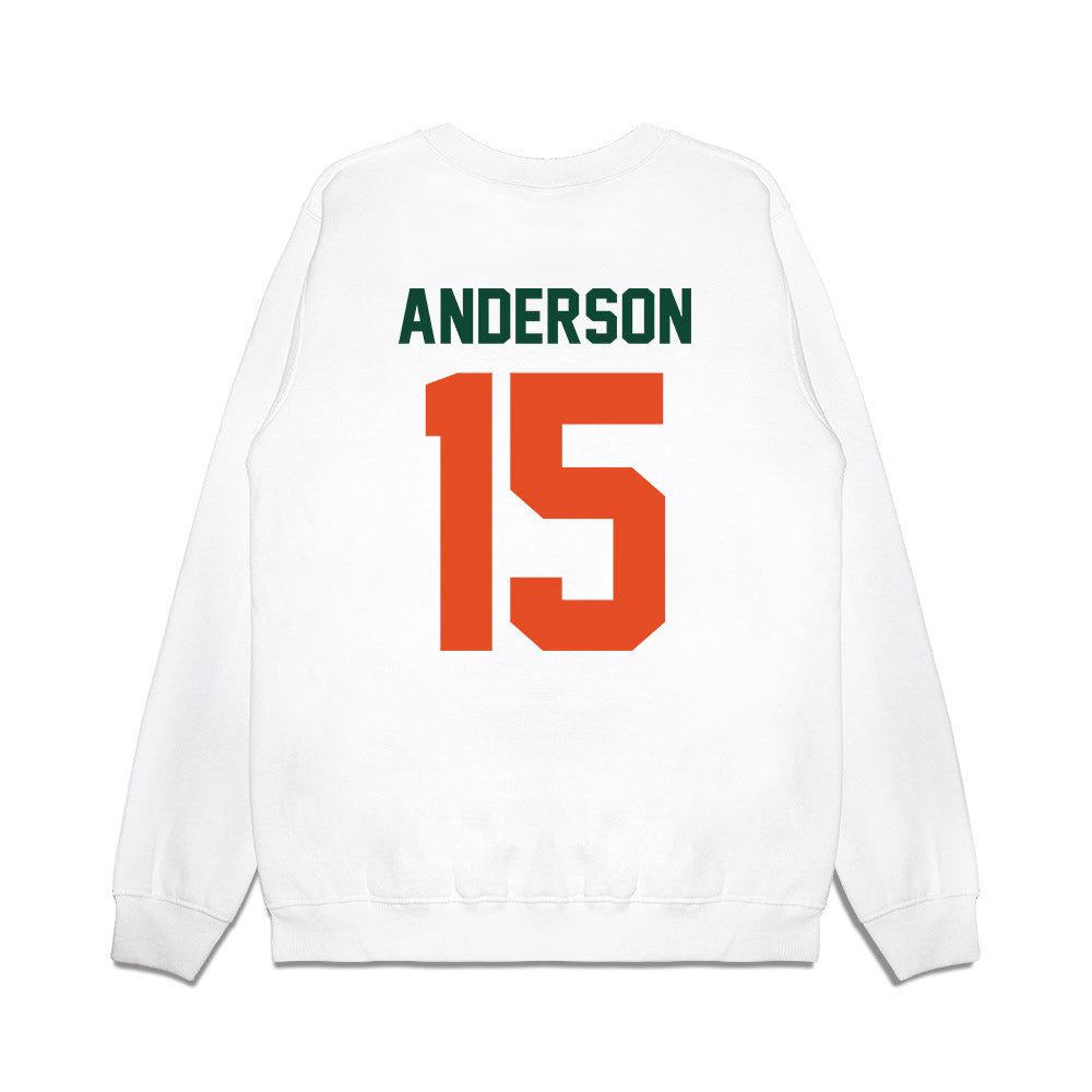 Miami - NCAA Football : Judd Anderson - Vintage Helmet Premium Crewneck Sweatshirt-1