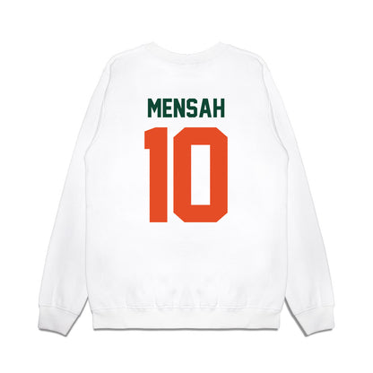 Miami - NCAA Football : Darian Mensah - Vintage Helmet Premium Crewneck Sweatshirt-1