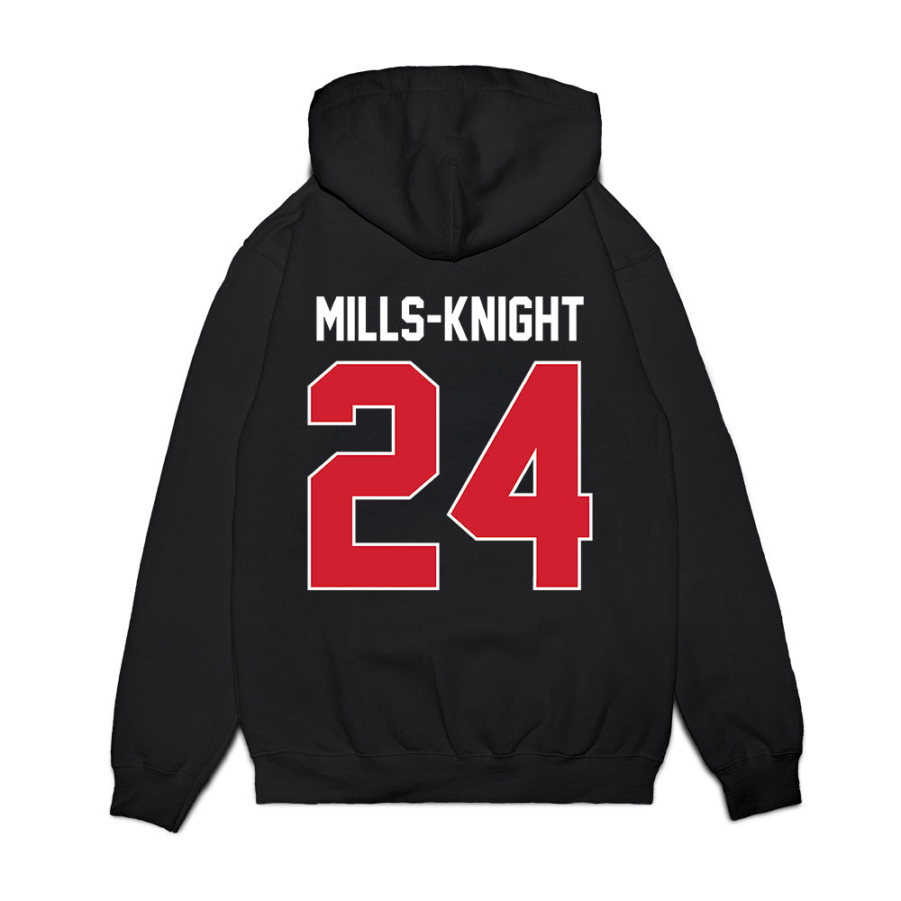 Ole Miss - NCAA Football : Shekai Mills-Knight - Vintage Helmet Premium Hooded Sweatshirt-1