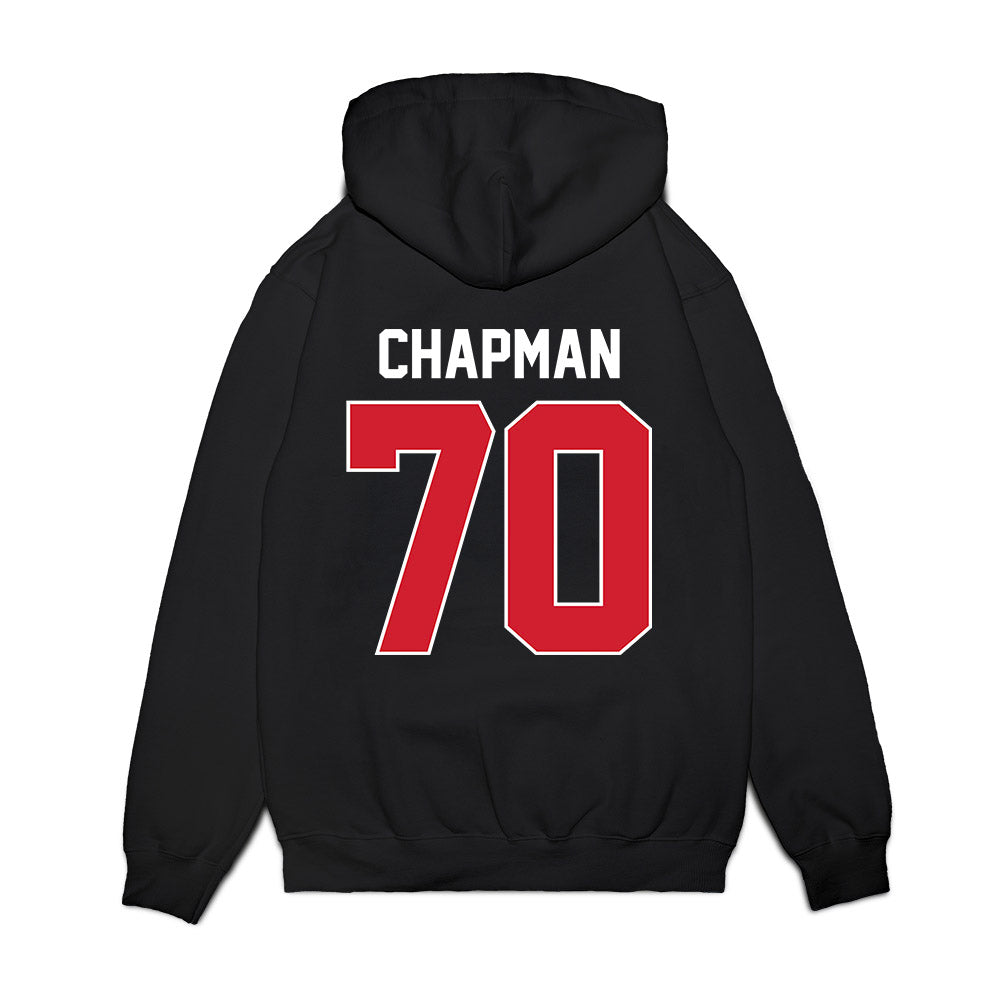 Ole Miss - NCAA Football : Jalan Chapman - Vintage Helmet Premium Hooded Sweatshirt-1