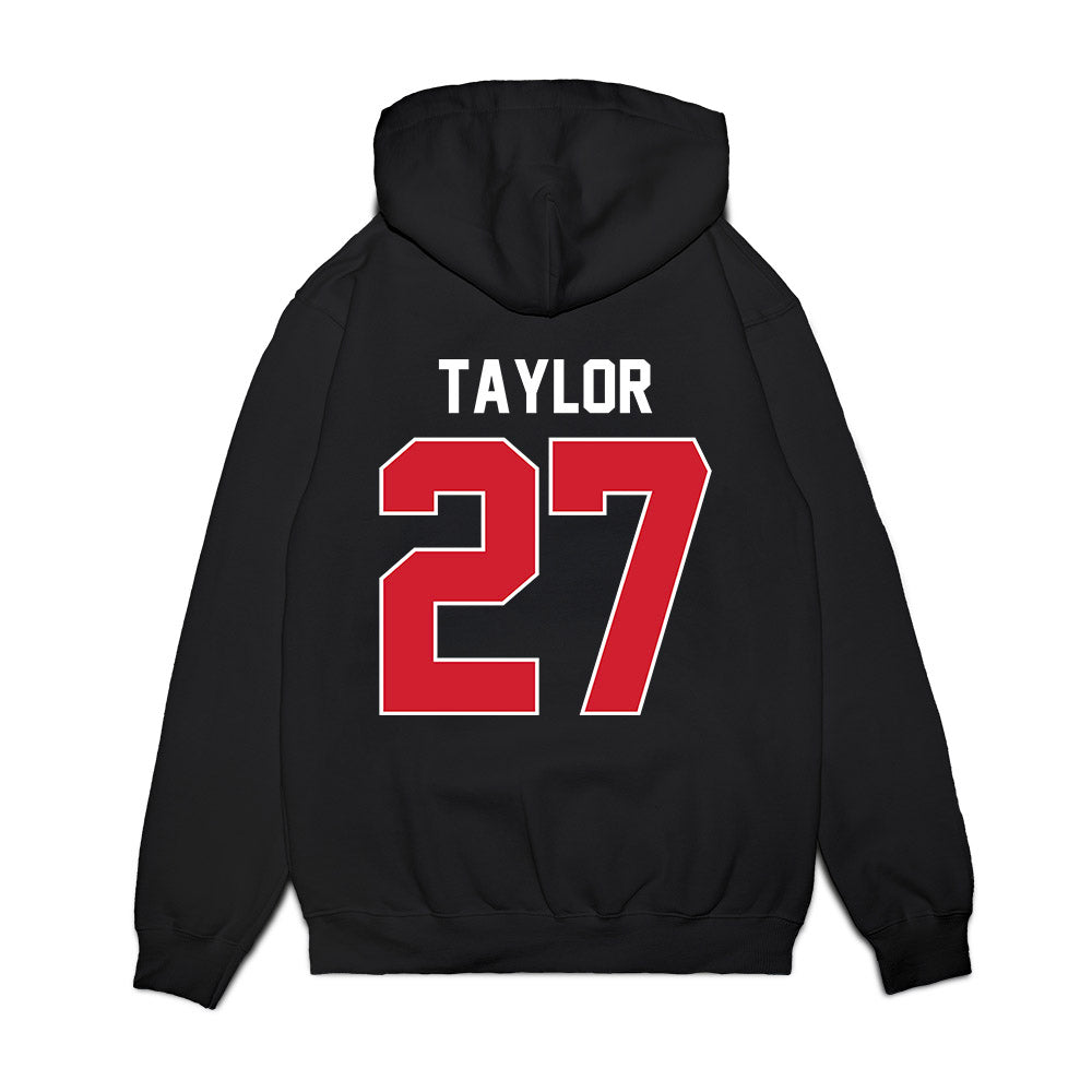Ole Miss - NCAA Football : Macaleb Taylor - Vintage Helmet Premium Hooded Sweatshirt-1