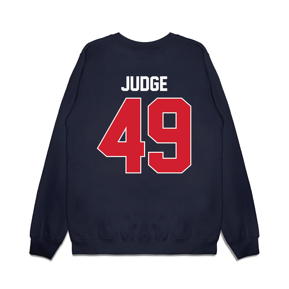 Ole Miss - NCAA Football : Sean Judge - Vintage Helmet Premium Crewneck Sweatshirt-1