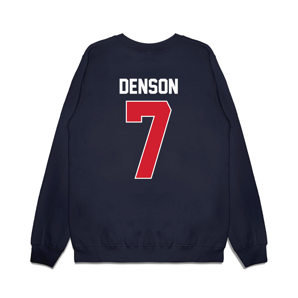 Ole Miss - NCAA Football : Sharif Denson - Vintage Helmet Premium Crewneck Sweatshirt-1
