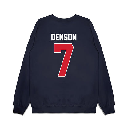 Ole Miss - NCAA Football : Sharif Denson - Vintage Helmet Premium Crewneck Sweatshirt-1