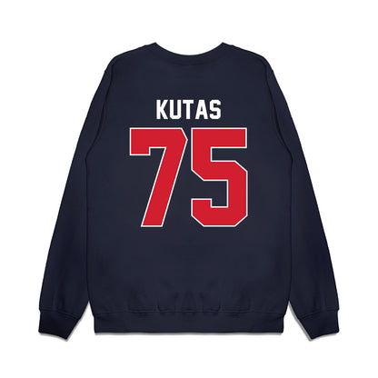 Ole Miss - NCAA Football : Patrick Kutas - Vintage Helmet Premium Crewneck Sweatshirt-1