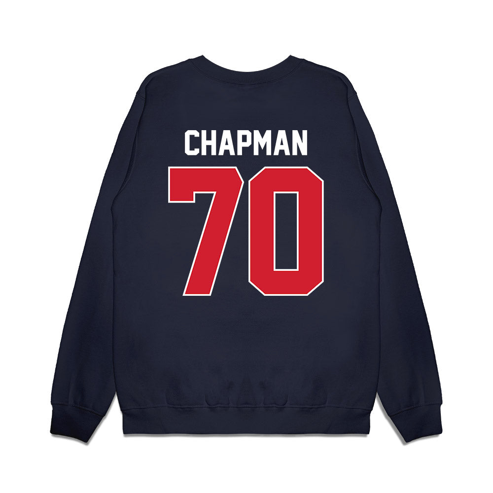 Ole Miss - NCAA Football : Jalan Chapman - Vintage Helmet Premium Crewneck Sweatshirt-1
