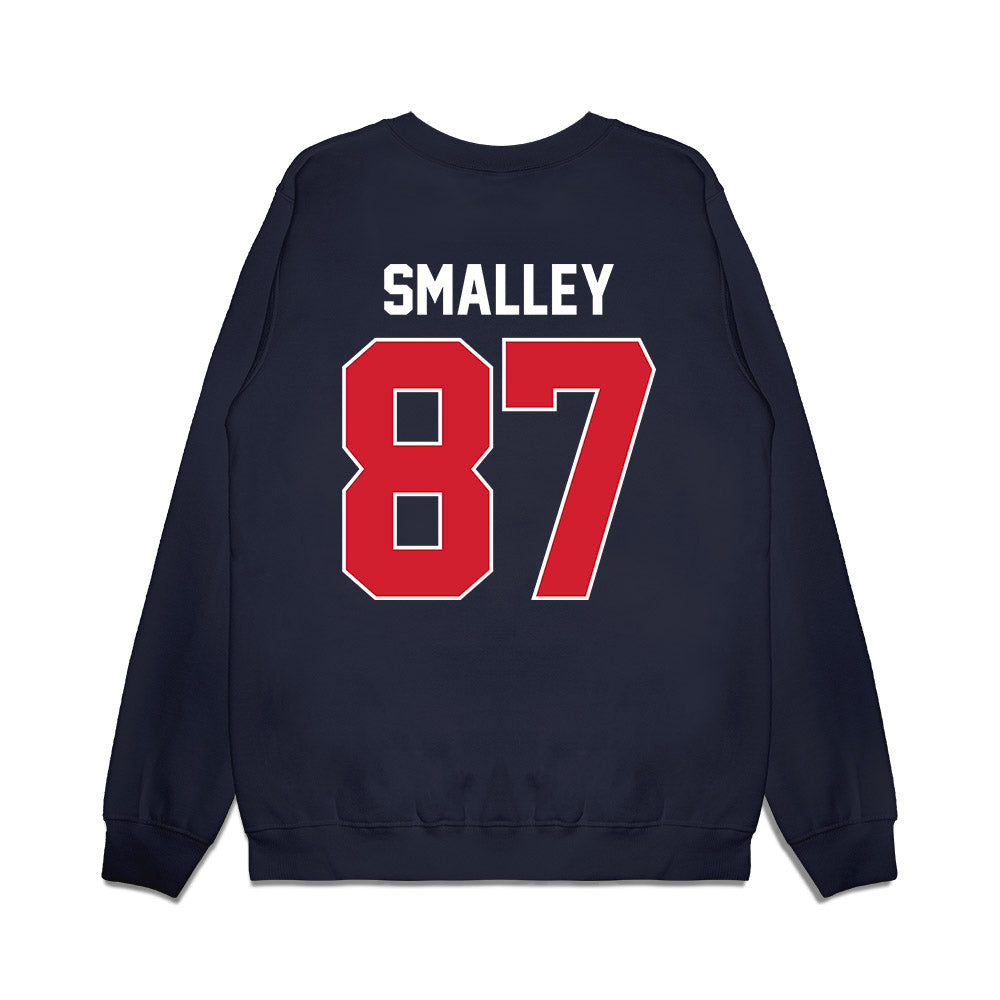 Ole Miss - NCAA Football : Wyatt Smalley - Vintage Helmet Premium Crewneck Sweatshirt-1