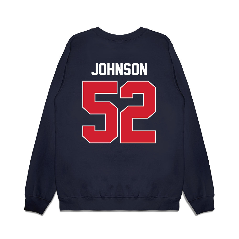 Ole Miss - NCAA Football : Cooper Johnson - Vintage Helmet Premium Crewneck Sweatshirt-1