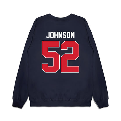 Ole Miss - NCAA Football : Cooper Johnson - Vintage Helmet Premium Crewneck Sweatshirt-1