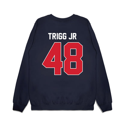 Ole Miss - NCAA Football : Mark Trigg Jr - Vintage Helmet Premium Crewneck Sweatshirt-1