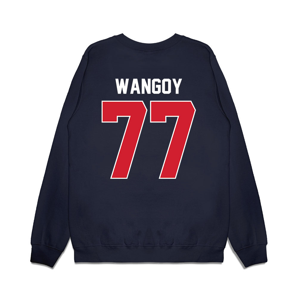 Ole Miss - NCAA Football : Enoch Wangoy - Vintage Helmet Premium Crewneck Sweatshirt-1