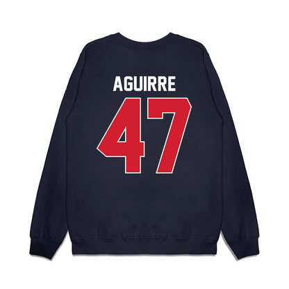Ole Miss - NCAA Football : Anthony Aguirre - Vintage Helmet Premium Crewneck Sweatshirt-1