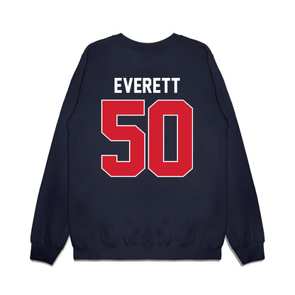 Ole Miss - NCAA Football : Troy Everett - Vintage Helmet Premium Crewneck Sweatshirt-1