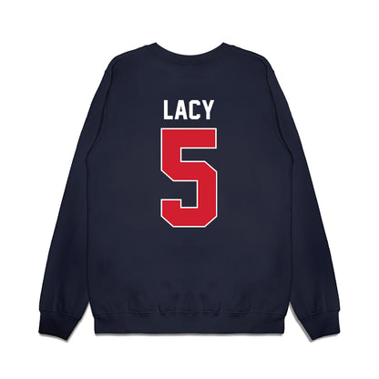 Ole Miss - NCAA Football : Kewan Lacy - Vintage Helmet Premium Crewneck Sweatshirt-1