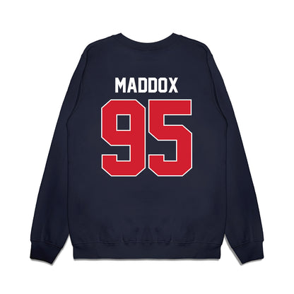 Ole Miss - NCAA Football : Andrew Maddox - Vintage Helmet Premium Crewneck Sweatshirt-1
