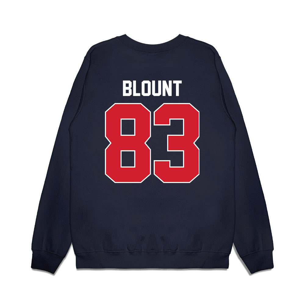 Ole Miss - NCAA Football : Levi Blount - Vintage Helmet Premium Crewneck Sweatshirt-1