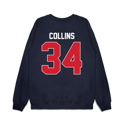 Ole Miss - NCAA Football : Raymond Collins - Vintage Helmet Premium Crewneck Sweatshirt-1