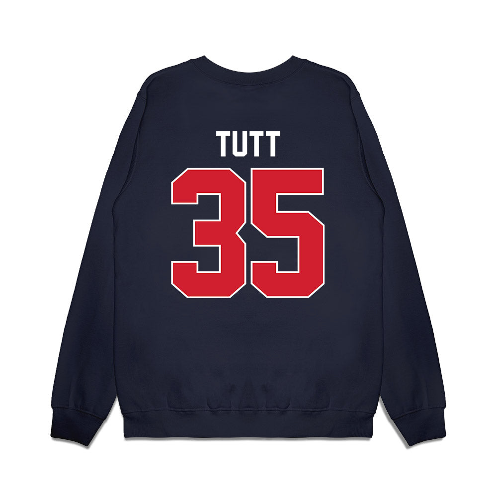 Ole Miss - NCAA Football : Craig Tutt - Vintage Helmet Premium Crewneck Sweatshirt-1