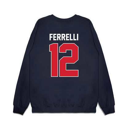 Ole Miss - NCAA Football : Luke Ferrelli - Vintage Helmet Premium Crewneck Sweatshirt-1