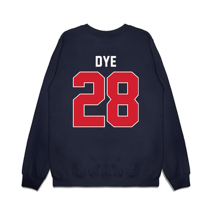 Ole Miss - NCAA Football : Joshua Dye - Vintage Helmet Premium Crewneck Sweatshirt-1