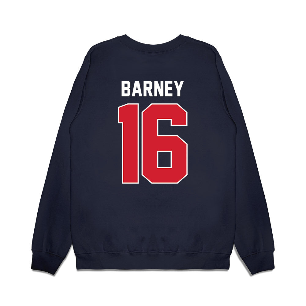 Ole Miss - NCAA Football : Dorian Barney - Vintage Helmet Premium Crewneck Sweatshirt-1
