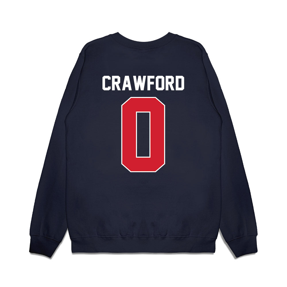 Ole Miss - NCAA Football : Jalyn Crawford - Vintage Helmet Premium Crewneck Sweatshirt-1