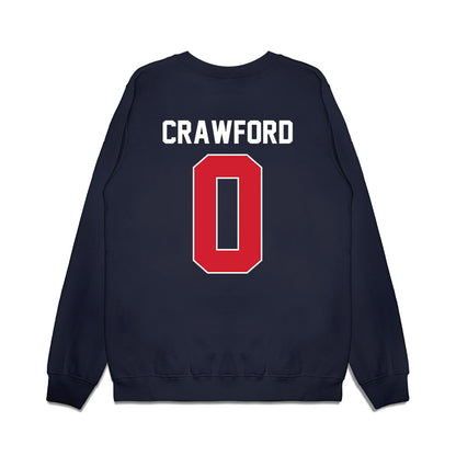 Ole Miss - NCAA Football : Jalyn Crawford - Vintage Helmet Premium Crewneck Sweatshirt-1