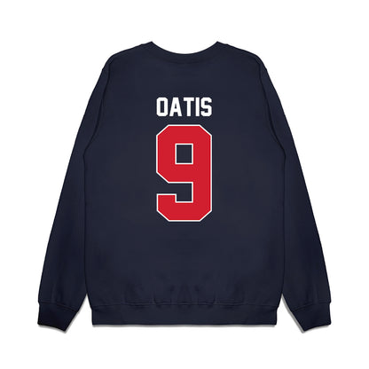 Ole Miss - NCAA Football : Jehiem Oatis - Vintage Helmet Premium Crewneck Sweatshirt-1