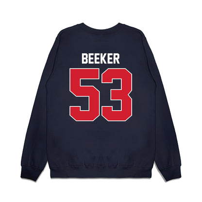 Ole Miss - NCAA Football : Ford Beeker - Vintage Helmet Premium Crewneck Sweatshirt-1