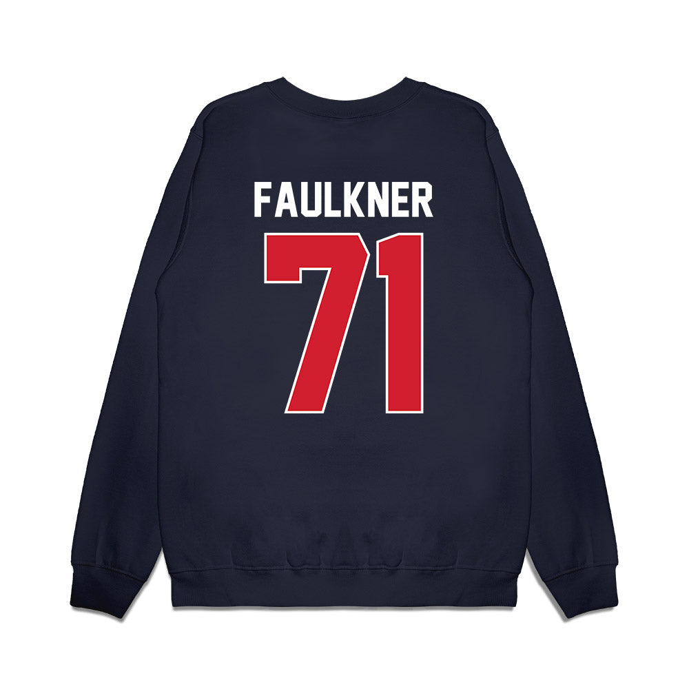 Ole Miss - NCAA Football : Emanuel Faulkner - Vintage Helmet Premium Crewneck Sweatshirt-1