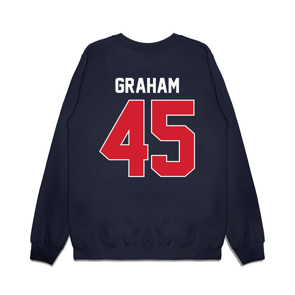 Ole Miss - NCAA Football : Talib Graham - Vintage Helmet Premium Crewneck Sweatshirt-1