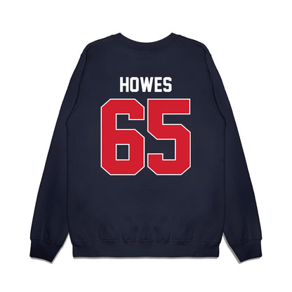 Ole Miss - NCAA Football : Connor Howes - Vintage Helmet Premium Crewneck Sweatshirt-1