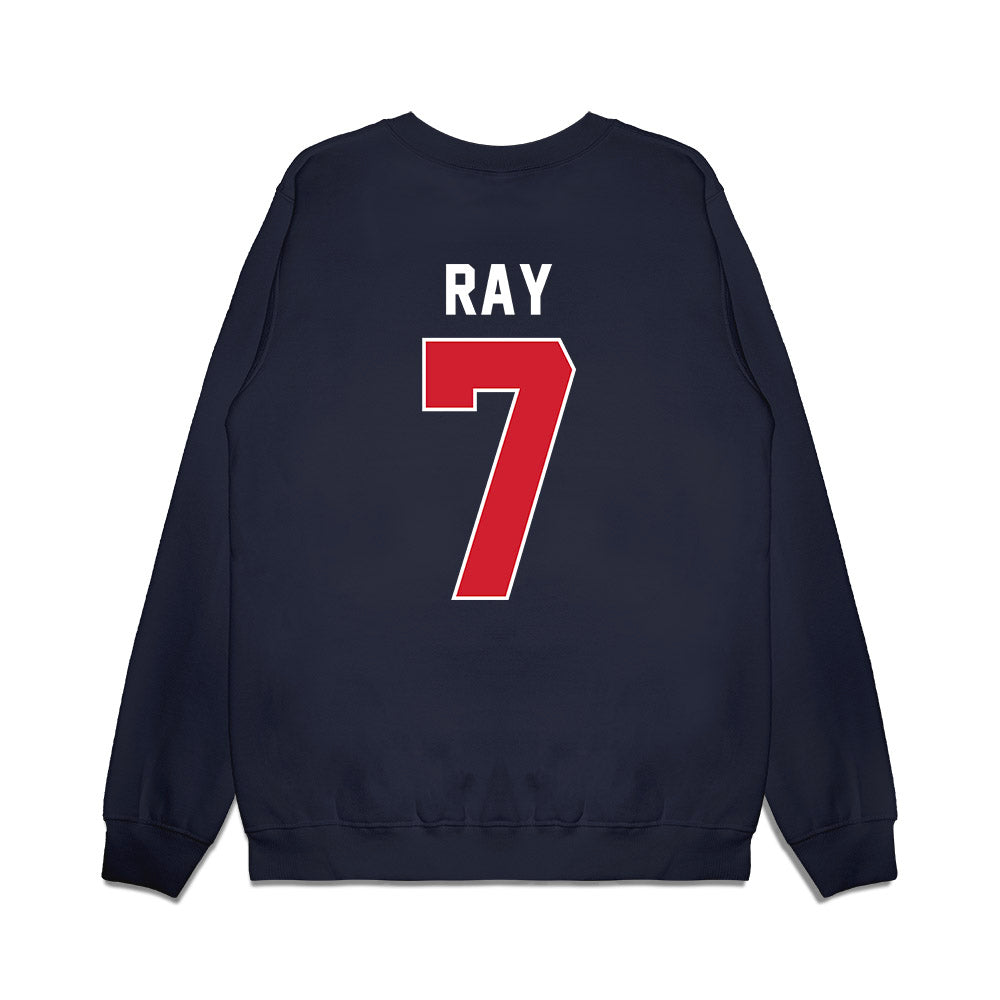 Ole Miss - NCAA Football : Traylon Ray - Vintage Helmet Premium Crewneck Sweatshirt-1