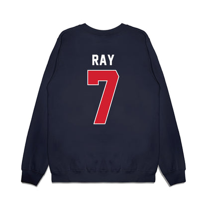Ole Miss - NCAA Football : Traylon Ray - Vintage Helmet Premium Crewneck Sweatshirt-1