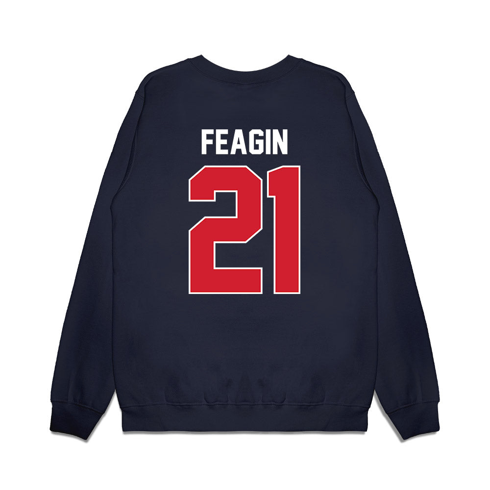 Ole Miss - NCAA Football : Tavoy Feagin - Vintage Helmet Premium Crewneck Sweatshirt-1