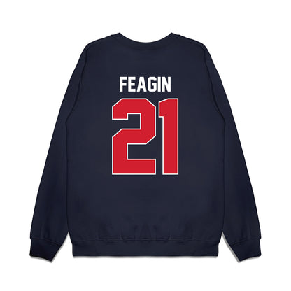 Ole Miss - NCAA Football : Tavoy Feagin - Vintage Helmet Premium Crewneck Sweatshirt-1